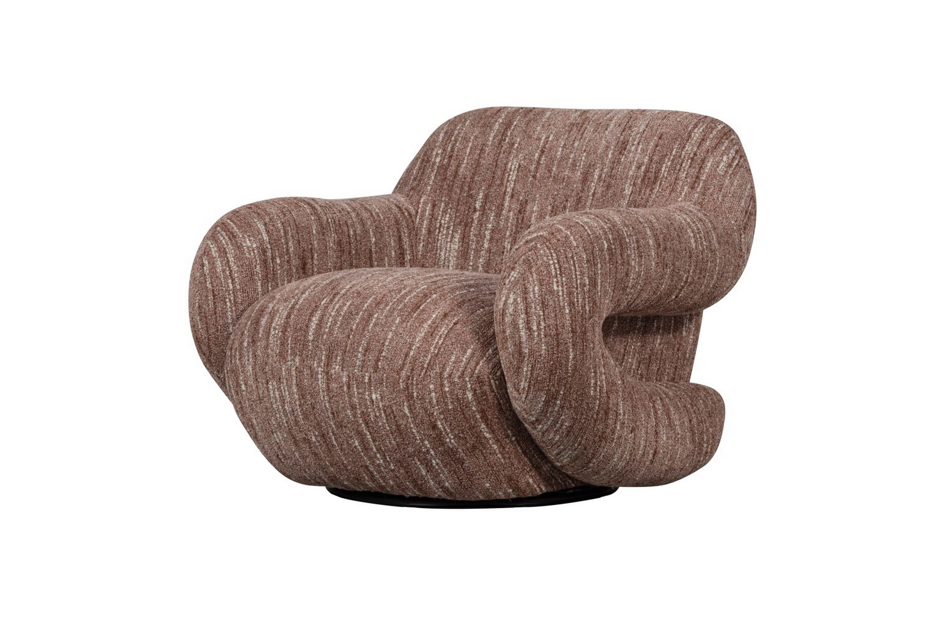 fåtölj folke - gammal rosa melange