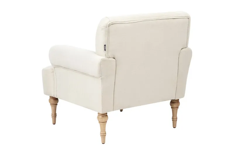 Fåtölj Fredros - Beige, ljust trä - Möbler - Vardagsrum - Fåtöljer