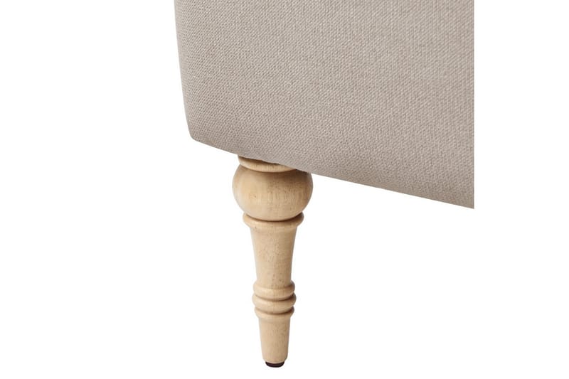 Fåtölj Fredros - Taupe, ljust trä - Möbler - Vardagsrum - Fåtöljer