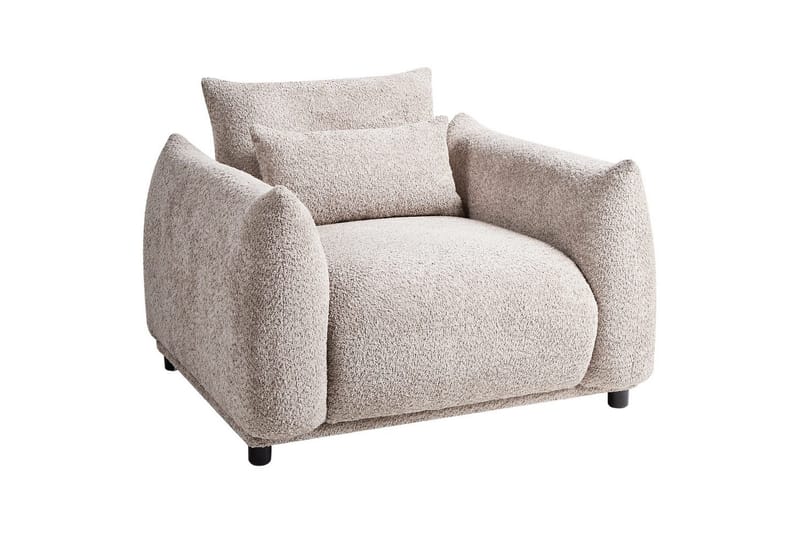 Fåtölj Jamsa - Beige, svart - Möbler - Vardagsrum - Fåtöljer