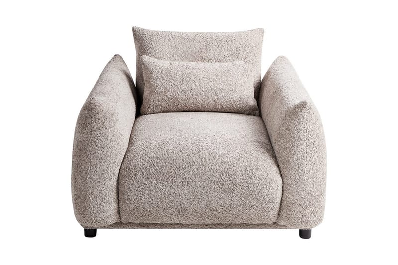 Fåtölj Jamsa - Beige, svart - Möbler - Vardagsrum - Fåtöljer