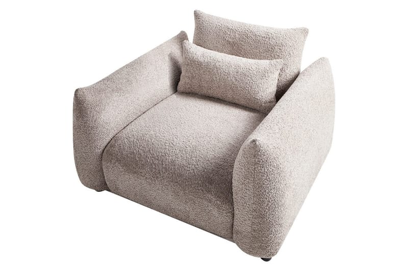 Fåtölj Jamsa - Beige, svart - Möbler - Vardagsrum - Fåtöljer