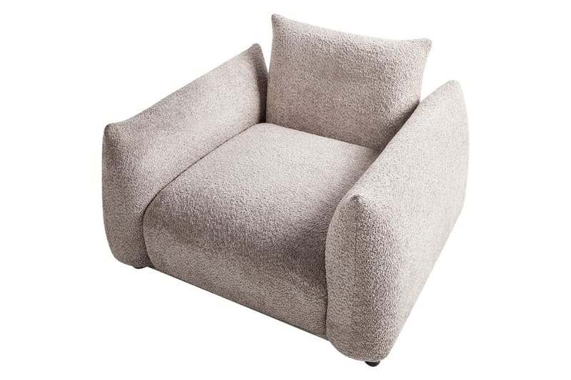 Fåtölj Jamsa - Beige, svart - Möbler - Vardagsrum - Fåtöljer