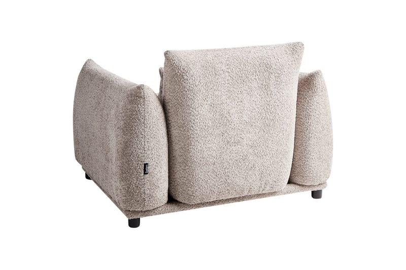 Fåtölj Jamsa - Beige, svart - Möbler - Vardagsrum - Fåtöljer