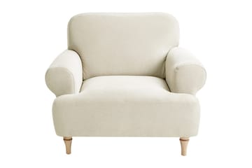 Fåtölj Kiberg - Beige, ljust trä - Möbler - Vardagsrum - Fåtöljer