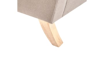 Fåtölj Kiberg - Taupe, ljust trä - Möbler - Vardagsrum - Fåtöljer