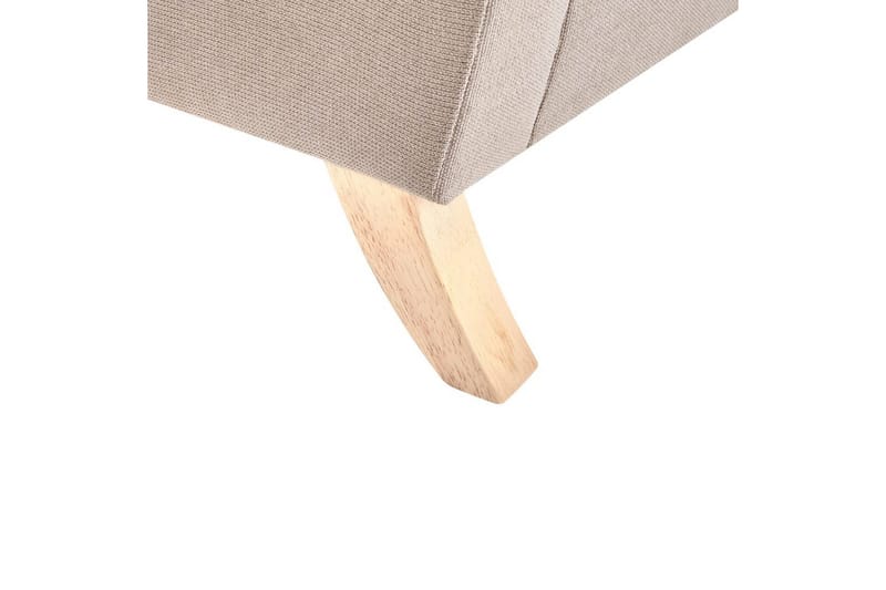 Fåtölj Kiberg - Taupe, ljust trä - Möbler - Vardagsrum - Fåtöljer