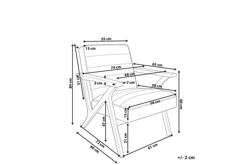 Fåtölj Kisa - Brunt, mörkt trä - Möbler - Vardagsrum - Fåtöljer