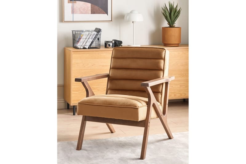 Fåtölj Kisa - Brunt, mörkt trä - Möbler - Vardagsrum - Fåtöljer