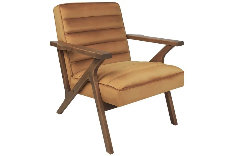 Fåtölj Kisa, Brunt, mörkt trä