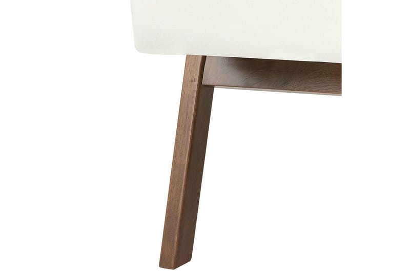 Fåtölj Kisa - Vitt, mörkt trä - Möbler - Vardagsrum - Fåtöljer