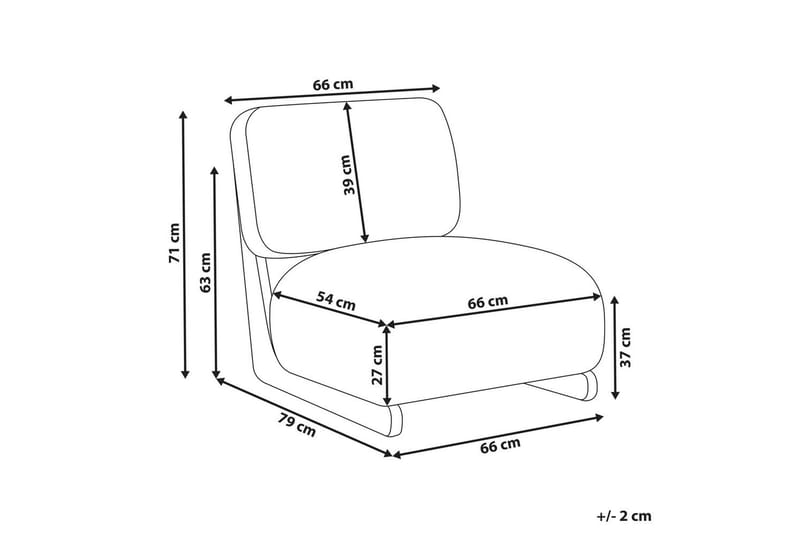 Fåtölj Kokkola - Beige, ljust trä - Möbler - Vardagsrum - Fåtöljer