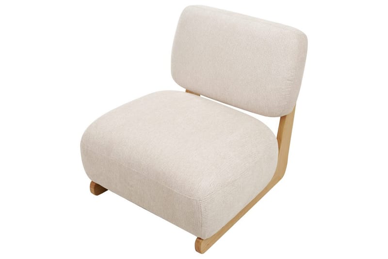 Fåtölj Kokkola - Beige, ljust trä - Möbler - Vardagsrum - Fåtöljer