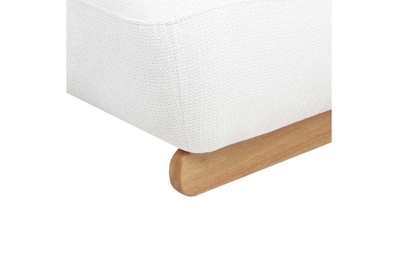 Fåtölj Kokkola - Vit, ljust trä - Möbler - Vardagsrum - Fåtöljer