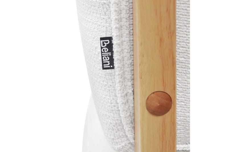 Fåtölj Kokkola - Vit, ljust trä - Möbler - Vardagsrum - Fåtöljer