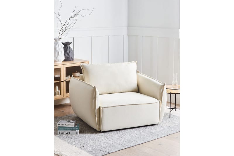 Fåtölj Kunes - Beige - Möbler - Vardagsrum - Fåtöljer