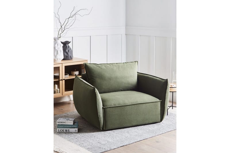 Fåtölj Kunes - Grön - Möbler - Vardagsrum - Fåtöljer