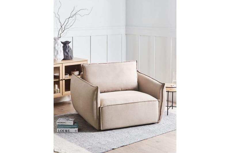 Fåtölj Kunes - Taupe - Möbler - Vardagsrum - Fåtöljer