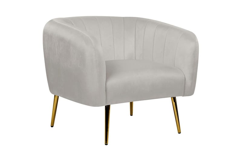 Fåtölj Laconia, Grå, guld