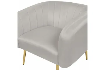 Fåtölj Laconia - Grå/guld - Möbler - Vardagsrum - Fåtöljer