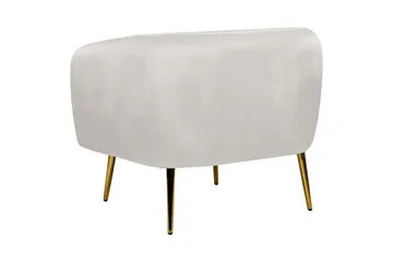 Fåtölj Laconia - Grå/guld - Möbler - Vardagsrum - Fåtöljer