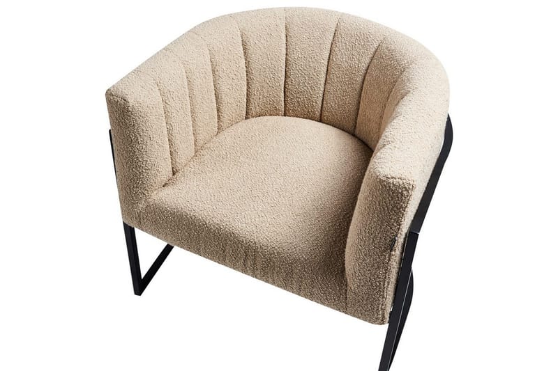 Fåtölj Larvik II Beige/svart - Beige/svart - Möbler - Vardagsrum - Fåtöljer