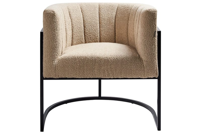 Fåtölj Larvik II Beige/svart - Beige/svart - Möbler - Vardagsrum - Fåtöljer