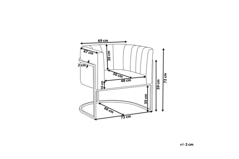 Fåtölj Larvik II Beige/svart - Beige/svart - Möbler - Vardagsrum - Fåtöljer