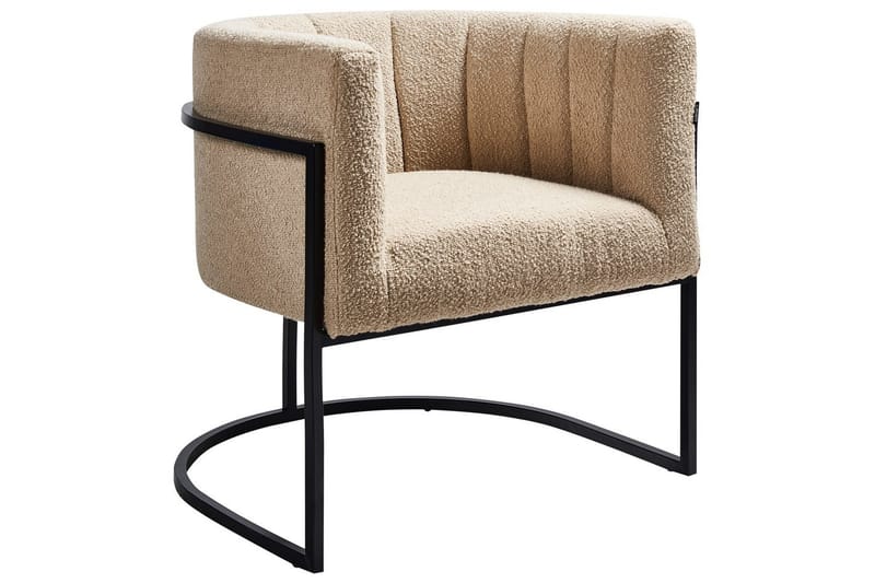 Fåtölj Larvik II Beige/svart - Beige/svart - Möbler - Vardagsrum - Fåtöljer