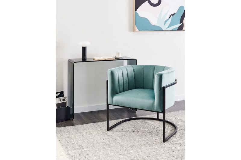 Fåtölj Larvik II Grön/Svart - Grön/Svart - Möbler - Vardagsrum - Fåtöljer