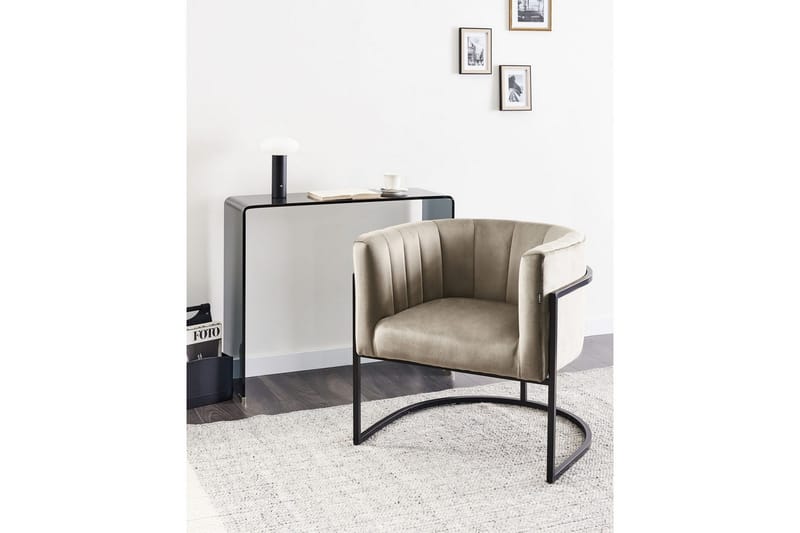Fåtölj Larvik II Taupe/svart - Taupe/svart - Möbler - Vardagsrum - Fåtöljer