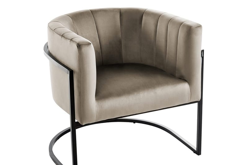 Fåtölj Larvik II Taupe/svart - Taupe/svart - Möbler - Vardagsrum - Fåtöljer