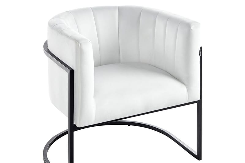 Fåtölj Larvik II Vit/Svart - Vit/Svart - Möbler - Vardagsrum - Fåtöljer