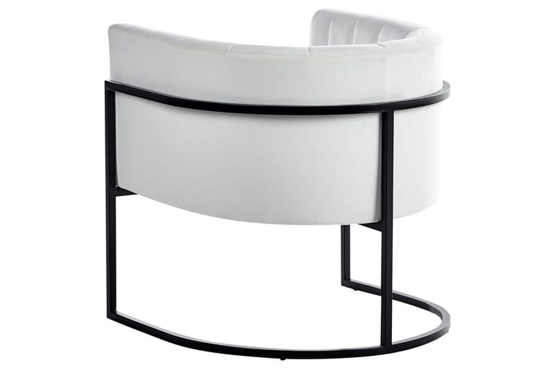 Fåtölj Larvik II Vit/Svart - Vit/Svart - Möbler - Vardagsrum - Fåtöljer