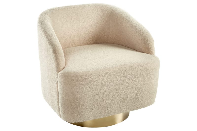 Fåtölj Lavik Beige/guld - Beige/guld - Möbler - Vardagsrum - Fåtöljer