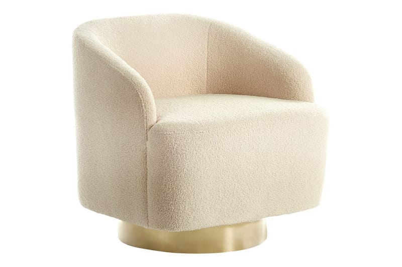 Fåtölj Lavik Beige/guld - Beige/guld - Möbler - Vardagsrum - Fåtöljer