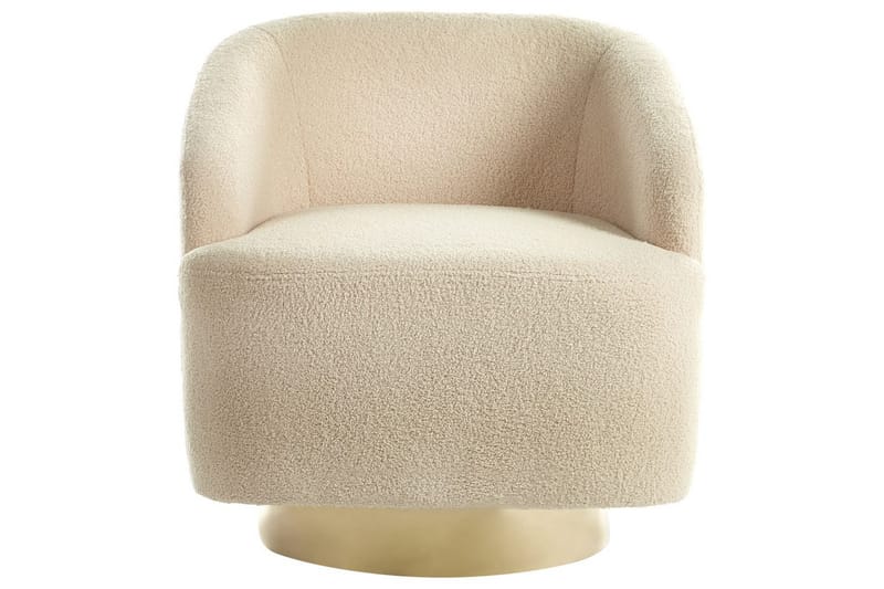 Fåtölj Lavik Beige/guld - Beige/guld - Möbler - Vardagsrum - Fåtöljer