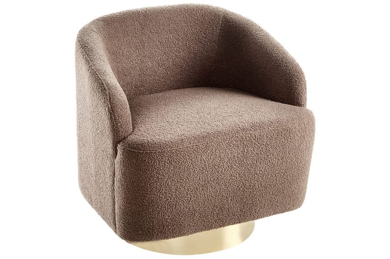 Fåtölj Lavik Brun/Guld - Brun/Guld - Möbler - Vardagsrum - Fåtöljer