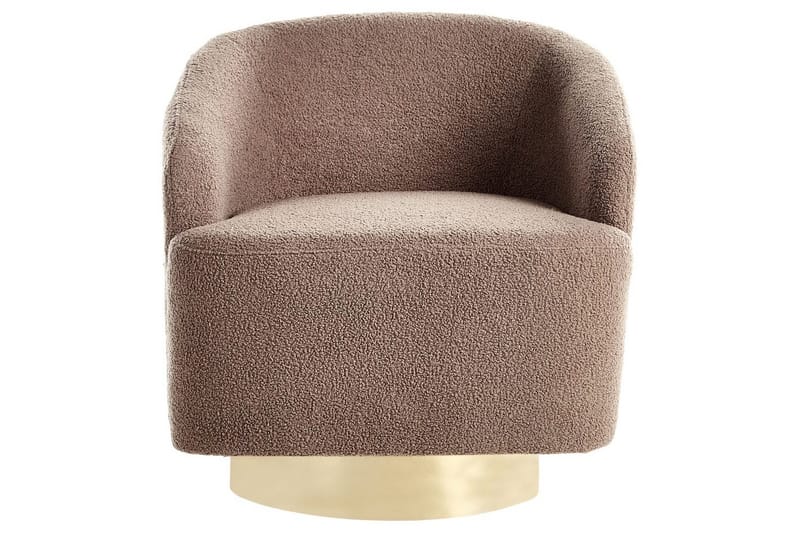 Fåtölj Lavik Brun/Guld - Brun/Guld - Möbler - Vardagsrum - Fåtöljer