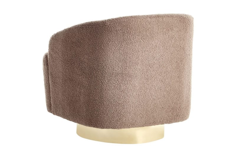 Fåtölj Lavik Brun/Guld - Brun/Guld - Möbler - Vardagsrum - Fåtöljer