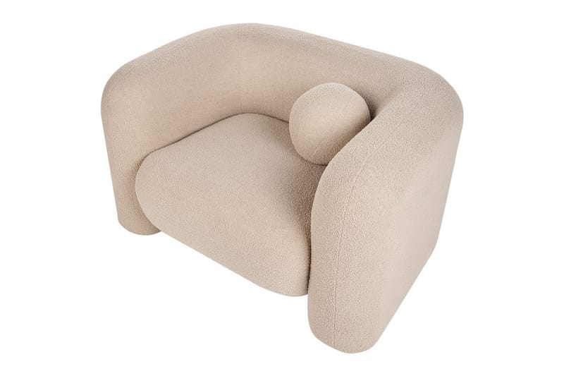 Fåtölj Leiren - Beige/Bouclé - Möbler - Vardagsrum - Fåtöljer