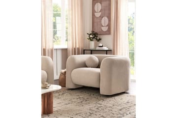 Fåtölj Leiren - Beige/Bouclé - Möbler - Vardagsrum - Fåtöljer