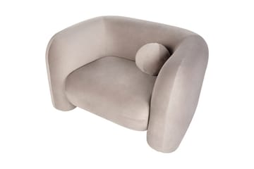 Fåtölj Leiren - Taupe/Sammet - Möbler - Vardagsrum - Fåtöljer