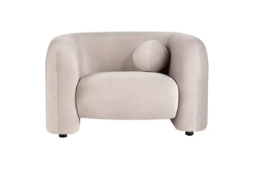 Fåtölj Leiren - Taupe/Sammet - Möbler - Vardagsrum - Fåtöljer