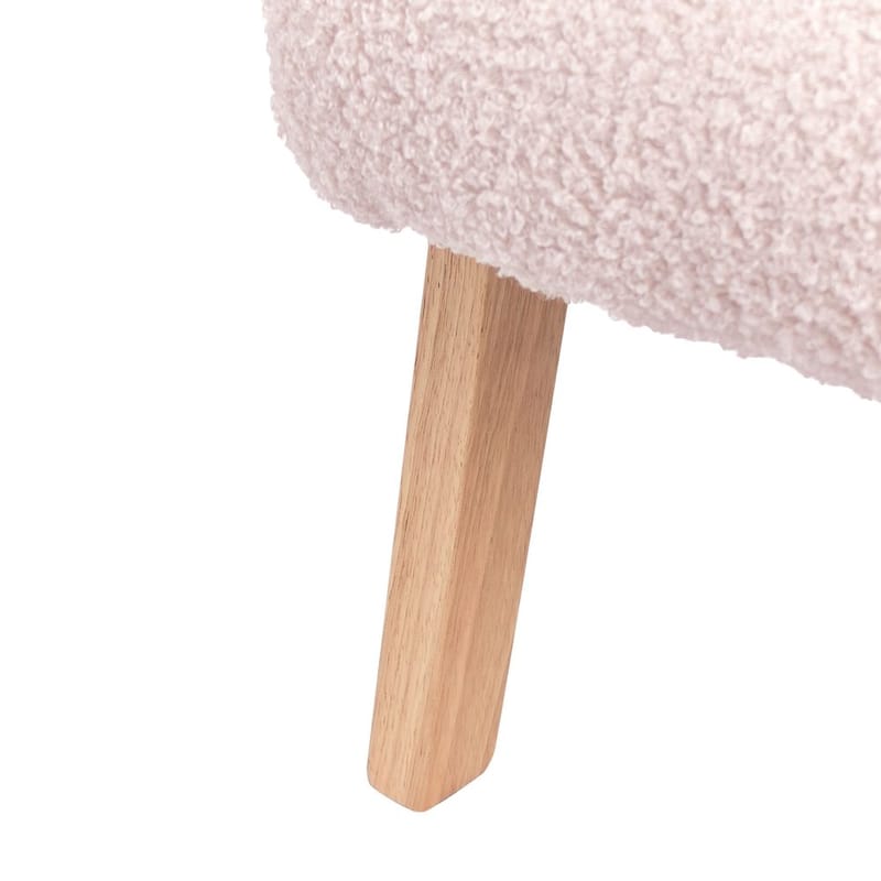 Fåtölj Linde - Rosa, ljust trä - Möbler - Vardagsrum - Fåtöljer - Bäddfåtöljer