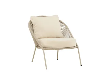 Fåtölj Lindos Utomhus - Beige - Utemöbler - Utestolar & fåtöljer - Utefåtöljer & loungefåtöljer