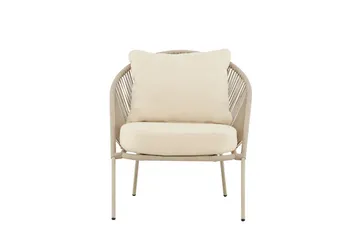 Fåtölj Lindos Utomhus - Beige - Utemöbler - Utestolar & fåtöljer - Utefåtöljer & loungefåtöljer