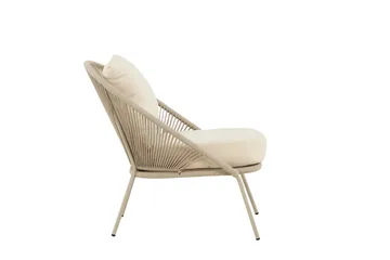 Fåtölj Lindos Utomhus - Beige - Utemöbler - Utestolar & fåtöljer - Utefåtöljer & loungefåtöljer