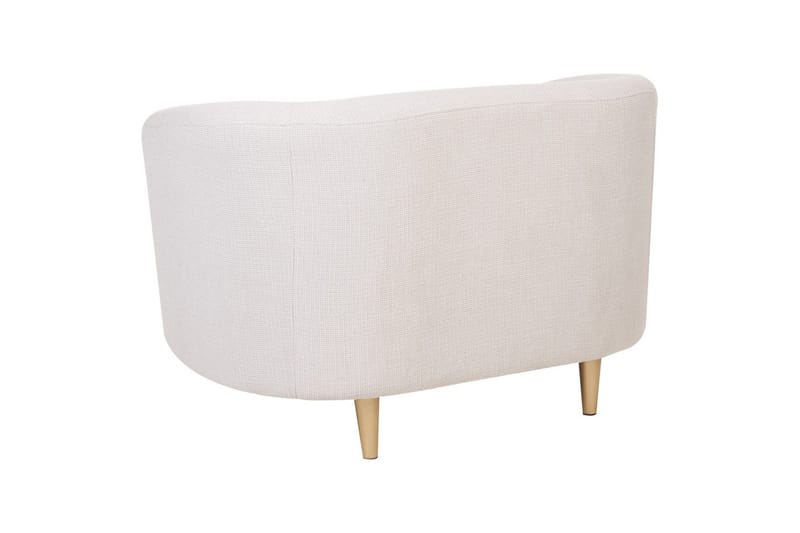 Fåtölj Loen - Beige, guld/Polyester - Möbler - Vardagsrum - Fåtöljer