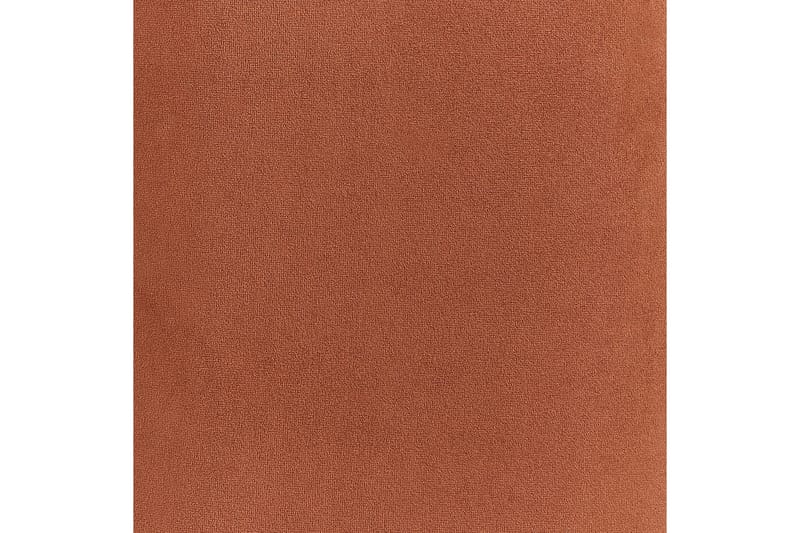 Fåtölj Loen - Orange, svart/Sammet - Möbler - Vardagsrum - Fåtöljer